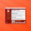 Virus Malware Ransomware wannacry encrypted your files and requires money. Royalty Free Stock Photo