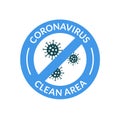 Virus medical safe symbol. Coronavirus sign quarantine stop