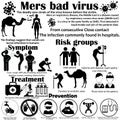 Virus MERS Royalty Free Stock Photo