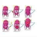 Virus Molecule cartoon designs as a cute angel character