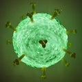 Virus Molecule Royalty Free Stock Photo