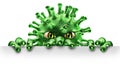 Virus Monster Peeking