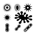 Virus mutation graphics Royalty Free Stock Photo
