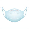 Virus protective medical face mask design vector illustration Royalty Free Stock Photo
