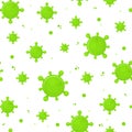 Virus seamless pattern. Infection flat design Royalty Free Stock Photo