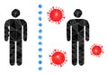 Virus Shield Wall Triangle Mocaic Icon Royalty Free Stock Photo