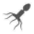 Virus Structure Halftone Dotted Icon Royalty Free Stock Photo