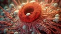 image of a virus that looks like a corpse flower