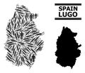 Vaccination Mosaic Map of Lugo Province