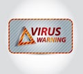 Virus warning Royalty Free Stock Photo