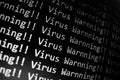 Virus Warning Royalty Free Stock Photo