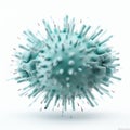 Virus in a white background isolated. Representation of virus, disease, infection