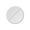 Virus white pill tablet medical help icon vector