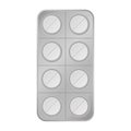 Virus white pill tablet medical help icon vector