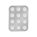 Virus white pill tablet medical help icon vector