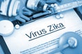 Virus Zika Diagnosis. Medical Concept. Royalty Free Stock Photo