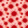 Viruses, bacteria vector pattern background
