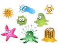 Viruses and bacteriums