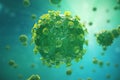 Viruses causing infectious disease, Global pandemic virus, 3d illustration