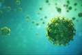 Viruses causing infectious disease, Global pandemic virus, 3d illustration