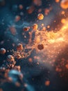Viruses invade cells in a dynamic display of molecular interaction and cellular response. Generative AI