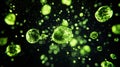 Viruses invade and interact with cells in a complex biological process at a microscopic level. Generative AI