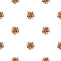 Viruses. Seamless pattern for textiles and packaging. Vector