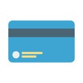 Visa Card Flat Vector icon isolated Graphic .Style in EPS 10 simple flat Icon element business & office concept.