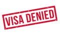 Visa Denied rubber stamp Royalty Free Stock Photo