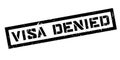 Visa Denied rubber stamp Royalty Free Stock Photo