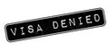 Visa Denied rubber stamp Royalty Free Stock Photo