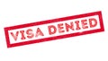 Visa Denied rubber stamp Royalty Free Stock Photo