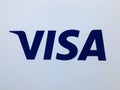 Visa logo global payment system security speedy and safe