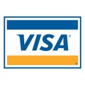 Visa Logo on a white background Royalty Free Stock Photo