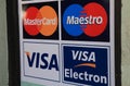 Visa MasterCard credit card Royalty Free Stock Photo