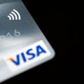 Visa Paywave credit card Royalty Free Stock Photo