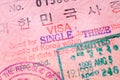 Visa stamp