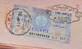 Visa to Egypt Royalty Free Stock Photo