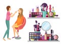 Visage Makeup Visagiste Professional Icon Vector