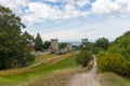 The Visby city wall on the island of Gotland in Sweden. Royalty Free Stock Photo