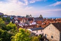 Visby - September 23, 2018: Panoramic view of the old town of Visby in Gotland, Sweden