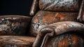 Viscose Recliner: Capturing The Rustic Charm Of Vintage Furniture Royalty Free Stock Photo