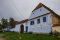 Viscri village in transylvania, romania. old rural saxon architecture heritage,  streets of medieval village in romania tourism Royalty Free Stock Photo