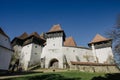 The Viscri fortified church, a Lutheran fortified church in Viscri, Brasov County, in the Transylvania region of Romania Royalty Free Stock Photo