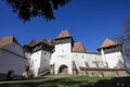 The Viscri fortified church, a Lutheran fortified church in Viscri, Brasov County, in the Transylvania region of Romania Royalty Free Stock Photo