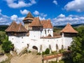 Viscri saxon church in the traditional village of Viscri, Romania. UNESCO site. Royalty Free Stock Photo