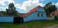 Viscri village and fortified church of Viscri, Transylvania, Rom Royalty Free Stock Photo