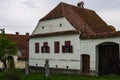 Viscri village in transylvania, romania. old rural saxon architecture heritage,  streets of medieval village in romania tourism Royalty Free Stock Photo