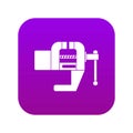 Vise tool icon digital purple