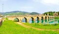 Visegrad bridge panorama Royalty Free Stock Photo